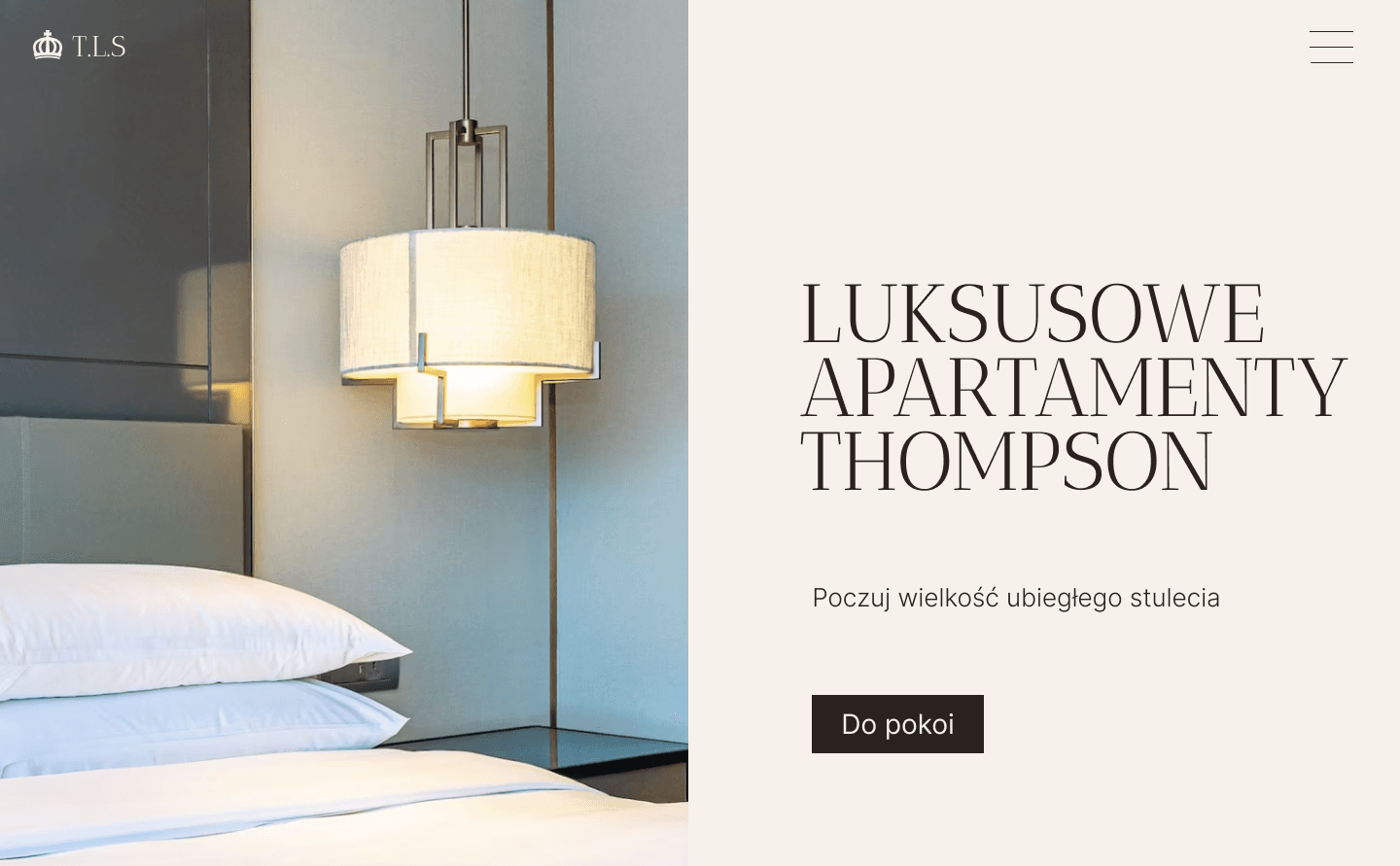 strona główna witryny internetowej hotelu