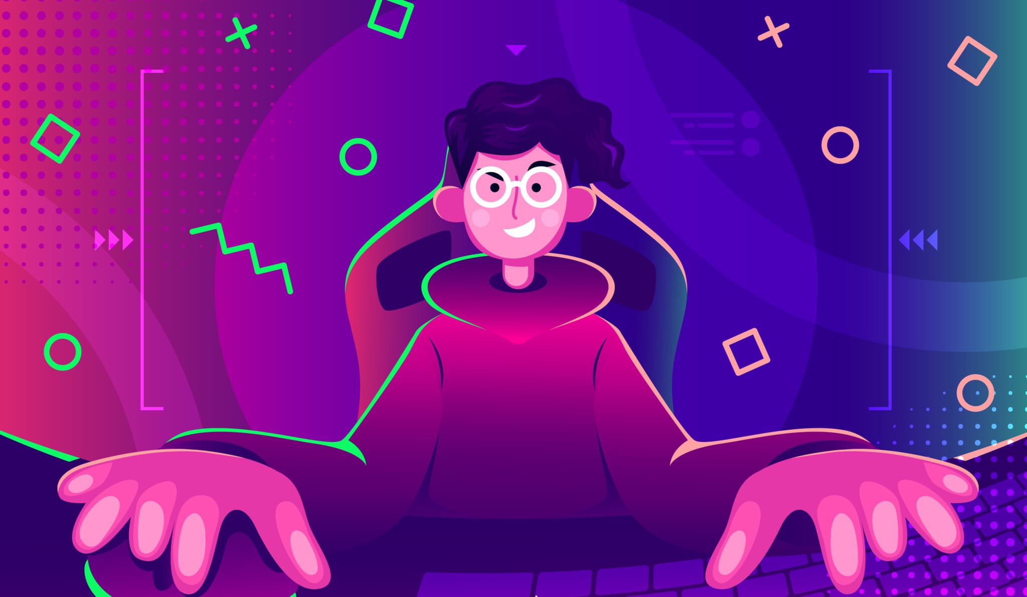 un ragazzo costruisce un sito web di giochi con l'aiuto di un consulente di siti webmi